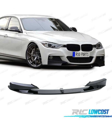 SPOILER LIP ANTERIORE BMW F30 F31 11-19 LOOK M PERFORMANCE NERO LUCIDO