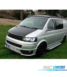 SPOILER ANTERIORE PER VOLKSWAGEN VW T5 TRANSPORTER 03-10 10-15 ASPECTO SPORTLINE IN ABS