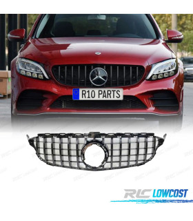 GRIGLIA MERCEDES W205 14-18 AMG GT NERO LUCIDO CROMATO