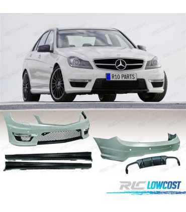 KIT CARROZZERIA MERCEDES C W204 11-15 LOOK AMG C63