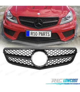 GRIGLIA PER MERCEDES W204 11-14 NERO LUCIDO LOOK AMG C63