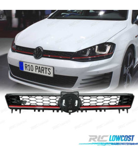 GRIGLIA PER VOLKSWAGEN VW GOLF 7 12-17 GTI NERO ROSSO