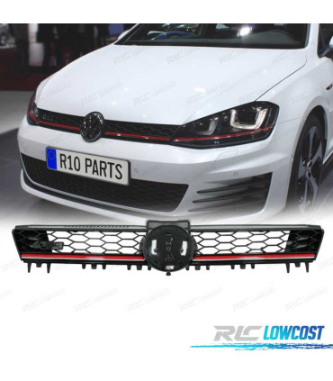 GRIGLIA PER VOLKSWAGEN VW GOLF 7 12-17 GTI NERO ROSSO
