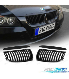 GRIGLIE BMW E90 E91 03-08 LOOK M PERFORMANCE NERO LUCIDO + SOVRASTAMPE