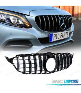 GRIGLIA MERCEDES W205 14-18 LOOK AMG GT CROMATO NERO