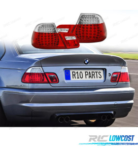 FANALI BMW E46 COUPE 99-03 LED ROSSO CRISTALLO