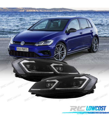 FARI FULL LED DINAMICI VOLKSWAGEN VW GOLF 7.5 17-19 LOOK R LINE