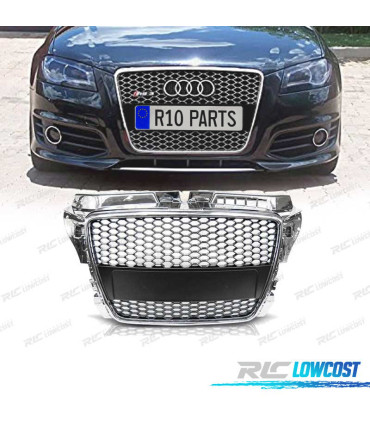 GRIGLIA AUDI A3 8P 08-12 LOOK RS CROMATO NERO