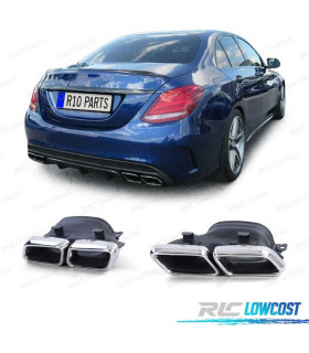 TERMINALI DI SCARICO LOOK AMG C63 MERCEDES W205 14-21 LOOK AMG