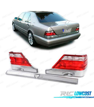 FANALI MERCEDES S W140 ROSSO BIANCO