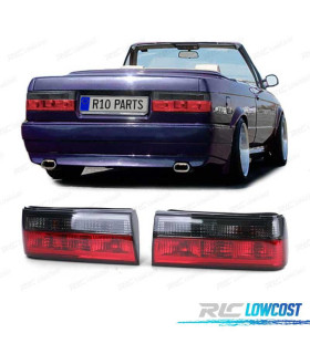 FANALI BMW SERIE 3 E30 87-94 CABRIO 90-93 ROSSO AFFUMICATO