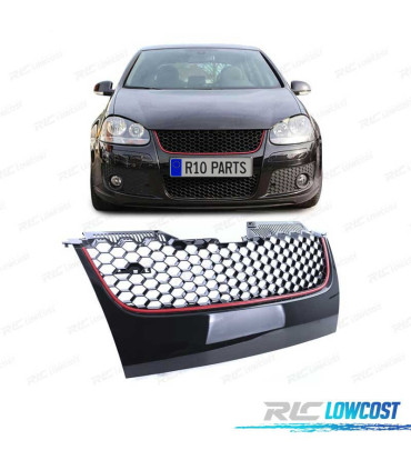 GRIGLIA VOLKSWAGEN VW GOLF 5 NERA ROSSA LOOK GTI