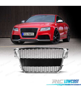 GRIGLIA PER AUDI A5 07-11 EFFETTO RS COLORE ARGENTO