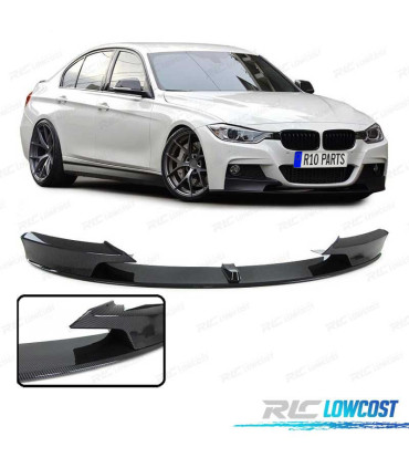 SPOILER LIP ANTERIORE BMW F30 F31 LOOK M PERFORMANCE CARBONIO ABS