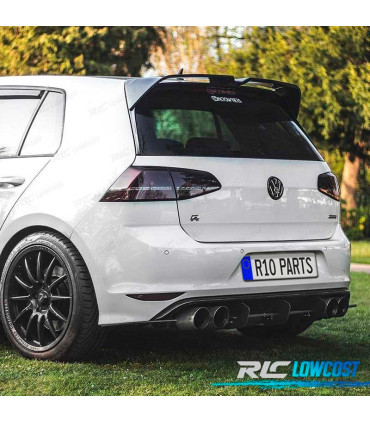 SPOILER ALARE VOLKSWAGEN VW GOLF 7 7.5 12-20 LOOK OETTINGER NERO LUCIDO
