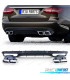 DIFFUSORE MERCEDES CLASSE C S205 14-18 AMG NERO OPACO + TERMINALI DI SCARICO