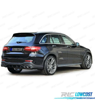 DIFFUSORE MERCEDES GLC X253 15-18 AMG PDC + TEMINALI DI SCARICO