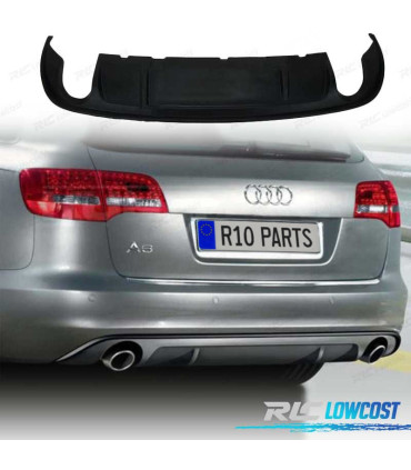 DIFFUSORE PER AUDI A6 C6 4F SEDAN AVANT 09-11 LOOK RS6