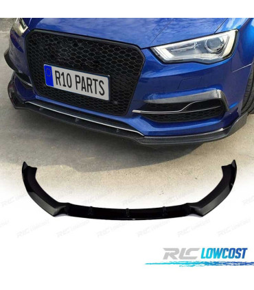 SPOILER LIP ANTERIORE PER AUDI A3 8V LOOK SLINE IN ABS 12-20