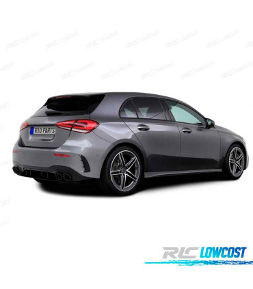 DIFFUSORE MERCEDES CLASSE A W177 18- A45 AMG NERO LUCIDO TERMINALI SCARICO