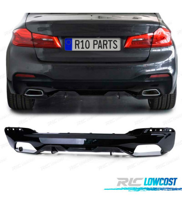 DIFFUSORE BMW G30 G31 16- LOOK M-PERFORMANCE NERO LUCIDO