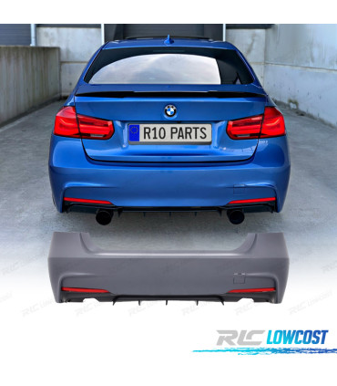 PARAURTI POSTERIORE BMW F30 11-19 LOOK M PERFORMANCE DOPPIA USCITA