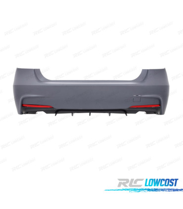 PARAURTI POSTERIORE BMW F30 11-19 LOOK M PERFORMANCE DOPPIA USCITA