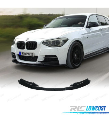 SPOILER LIP ANTERIORE BMW F20 F21 11-15 LOOK M PERFORMANCE NERO LUCIDO