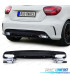 DIFFUSORE MERCEDES CLASSE A W176 12-18 LOOK AMG A45 NERO LUCIDO + TERMINALI DI SCARICO CROMATI