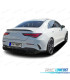 DIFFUSORE MERCEDES CLA C118 19- ASPECTO AMG NERO LUCIDO + TERMINALI DI SCARICO