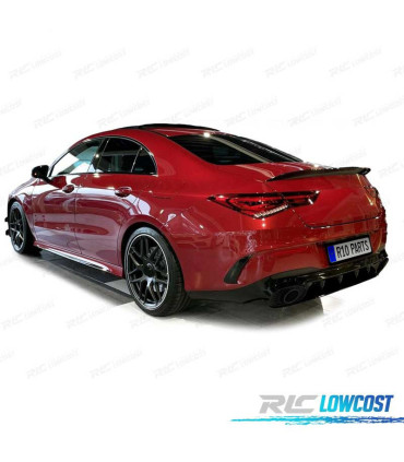 DIFFUSORE MERCEDES CLA C118 19- AMG NERO LUCIDO + TERMINALI DI SCARICO