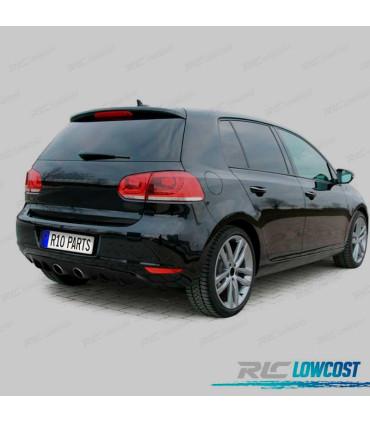 DIFFUSORE VOLKSWAGEN VW GOLF MK6 1K 08-13 NERO LUCIDO DOPPIA USCITA