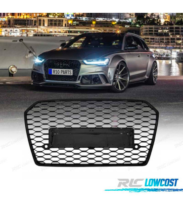 GRIGLIA PER AUDI A6 4G 14-18 ASPECTO RS6 NERO LUCIDO