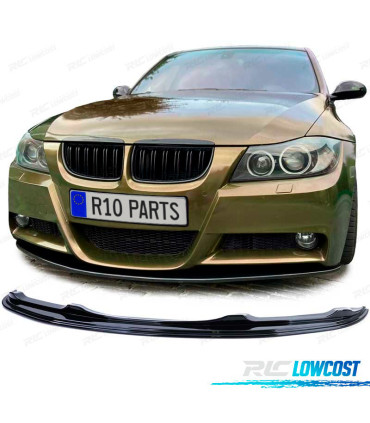 SPOILER LIP BMW E90 E91 05-08 PACK M NERO LUCIDO