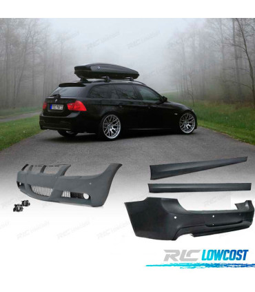 KIT CARROZZERIA PACK M PER BMW E91 08-12 CON PDC E LAVAFARI.