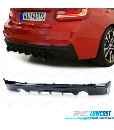 DIFFUSORE BMW F22 F23 13- LOOK M PERFORMANCE NERO LUCIDO