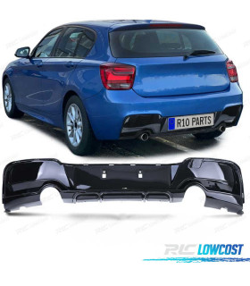 DIFFUSORE BMW F20 F21 10-15 LOOK M PERFORMANCE NERO LUCIDO