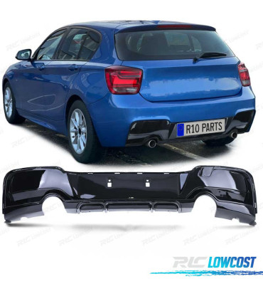 DIFFUSORE BMW F20 F21 10-15 LOOK M PERFORMANCE NERO LUCIDO