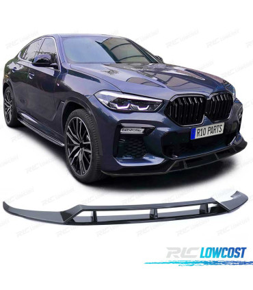SPOILER LIP PER BMW X6 G06 19- LOOK M PERFORMANCE NERO LUCIDO
