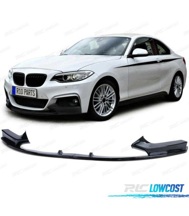 SPOILER LIP PER BMW F22 F23 12- PACK M PERFORMANCE NERO LUCIDO