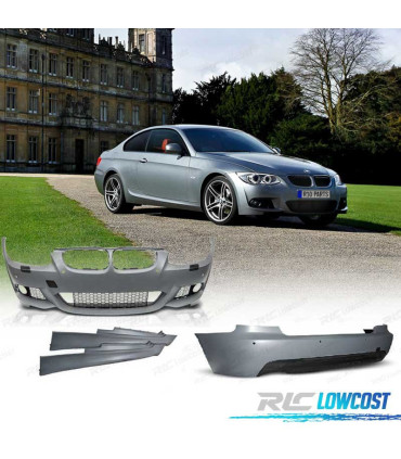 KIT CARROZZERIA LOOK M PER BMW E92 10-14 CON PDC CON LAVAFARI.