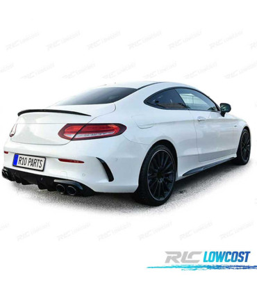 DIFFUSORE MERCEDES CLASSE C C205 COUPÉ 14-18 AMG PDC + TERMINALI DI SCARICO