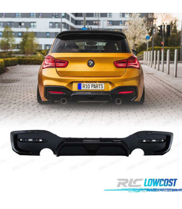 DIFFUSORE PER BMW F20 F21 LCI 15-19 LOOK CS DOPPIA USCITA