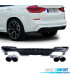 DIFFUSORE BMW X3 G01 LOOK M PERFORMANCE NERO LUCIDO + TERMINALI DI SCARICO