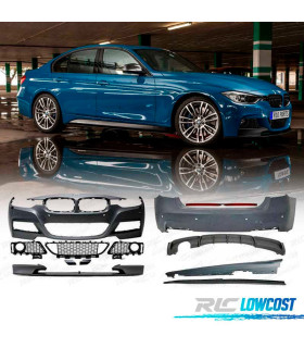 KIT CARROZZERIA BMW F30 11-15 LOOK M PERFORMANCE BERLINA DOPPIA USCITA