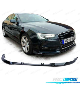 SPOILER LIP AUDI A5 8T 8F 11-17 NERO LUCIDO