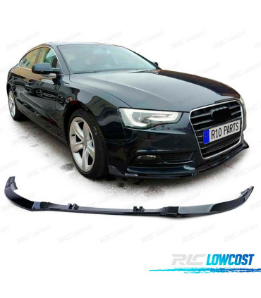 SPOILER LIP AUDI A5 8T 8F 11-17 NERO LUCIDO