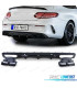 DIFFUSORE MERCEDES CLASSE C C205 COUPÉ 15-18 LOOK AMG PDC NERO + TERMINALI DI SCARICO
