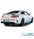 DIFFUSORE MERCEDES CLASSE C C205 COUPÉ 15-18 LOOK AMG PDC NERO + TERMINALI DI SCARICO