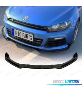 SPOILER LIP PER VOLKSWAGEN VW SCIROCCO R20 08-13 NERO LUCIDO